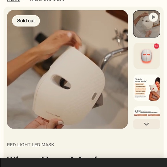 $650 Theraface Thera Face Therabody Face LED mask Highest BEST Quality - Picture 15 of 15